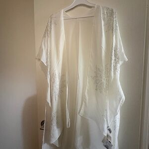 NEW sparkly white sheet cover up